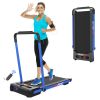 2 in 1 Under Desk Treadmill for Home; Installation-Free Foldable Treadmill Compact Electric Running Machine; Remote Control &amp; LED Display Walking