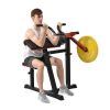 Bicep Tricep Curl Machine with Adjustable Seat, Bicep Curls and Tricep Extension Machine Home Gym