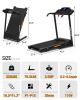 Foldable Treadmill with Incline, Folding Treadmill for Home Electric Treadmill Workout Running Machine, Handrail Controls Speed, Pulse Monitor,APP